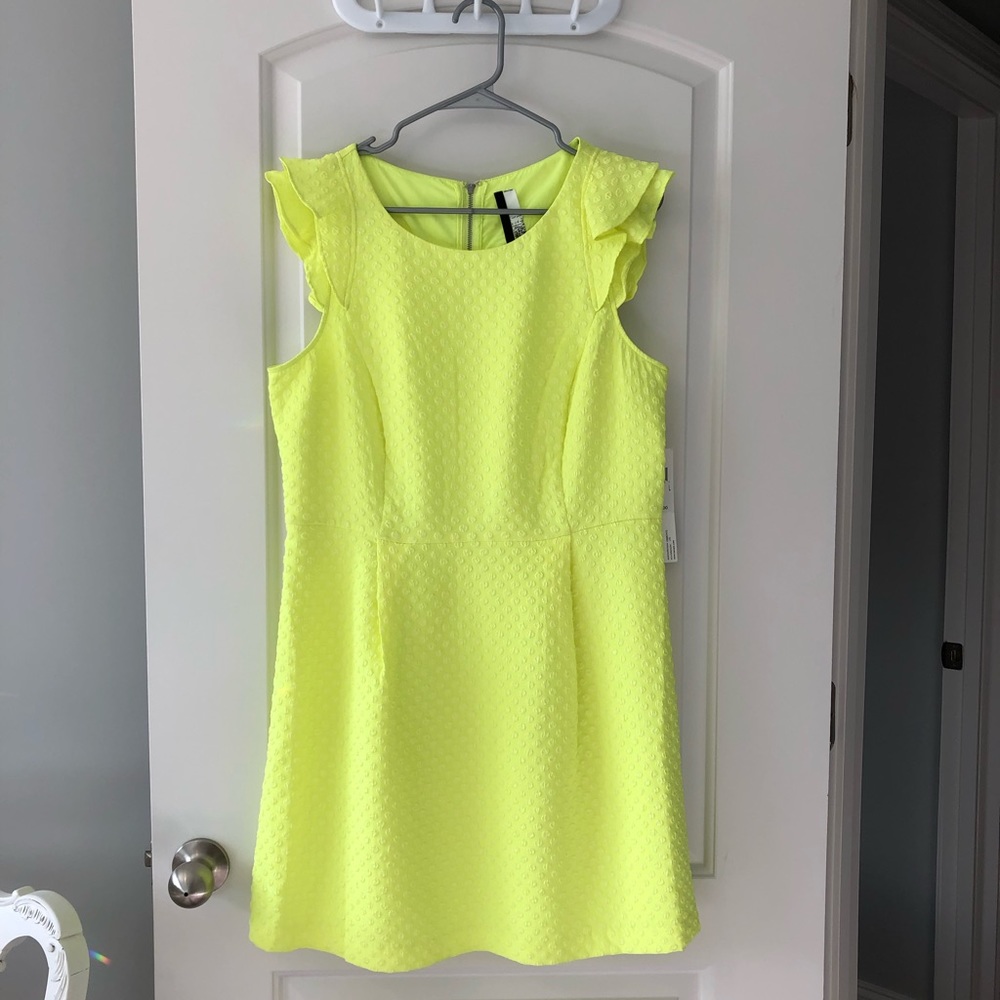 Textured neon kensie dress